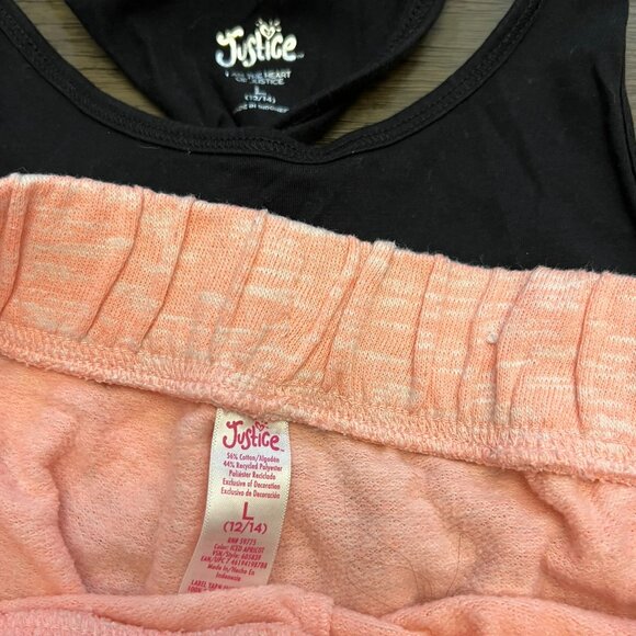 Justice Tank Top and Matching Short Set - Picture 2 of 3